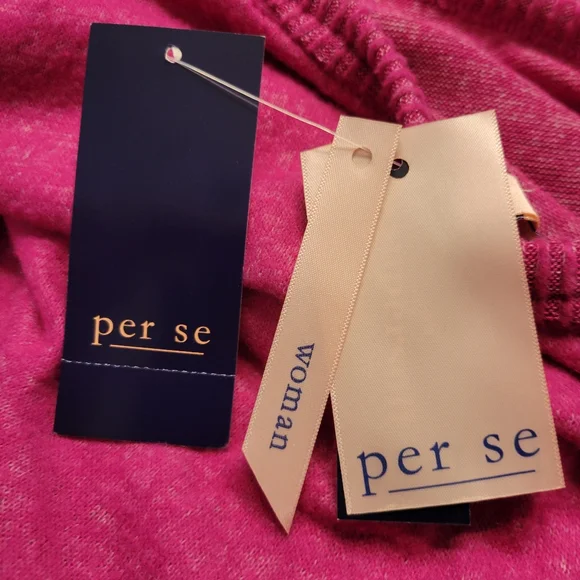 NEW Per Se WOMENS Pink Braided sides Sweater-SOZE 2XL - NWT - Picture 11 of 13